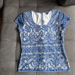 Blue Lace Top New With Tags Size S